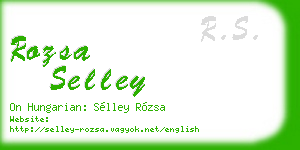 rozsa selley business card